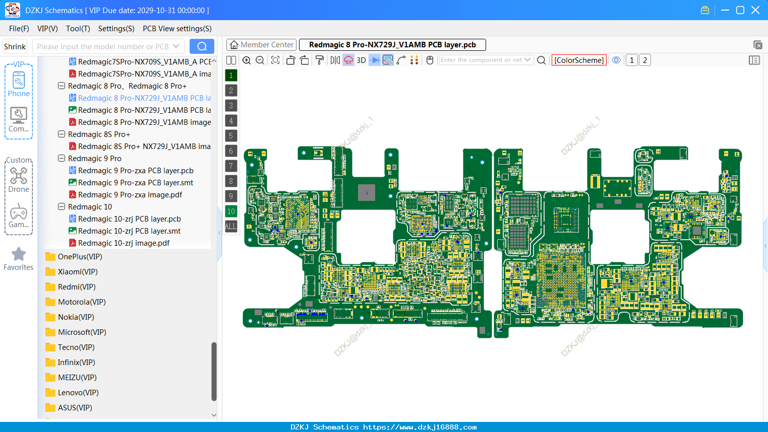 Nubia Redmagic 8 Pro-NX729J_V1AMB PCB Layer